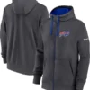 Buffalo Bills Anthracite Primetime Club Hoodie