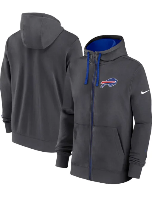 Buffalo Bills Anthracite Primetime Club Hoodie