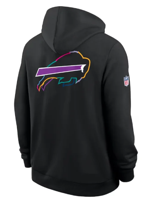 Buffalo Bills Black 2025 Crucial Catch Sideline Dri-FIT Hoodie