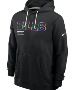 Buffalo Bills Black 2025 Crucial Catch Sideline Hoodie