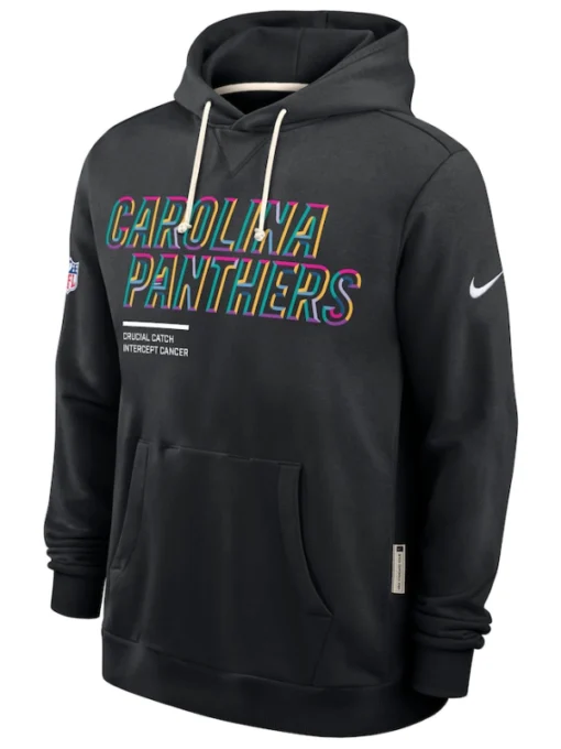 Carolina Panthers Black 2025 Crucial Catch Sideline Hoodie