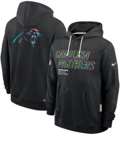 Carolina Panthers Black 2025 Crucial Catch Sideline Standard Issue Dri-FIT Hoodie