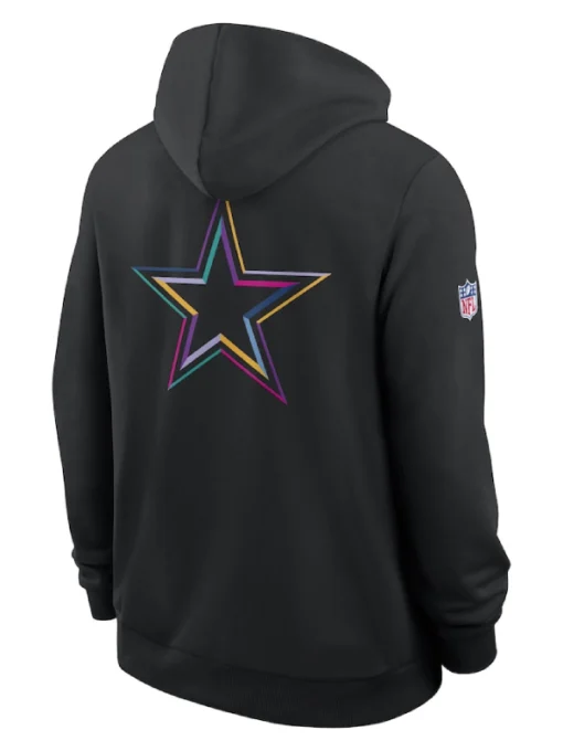 Dallas Cowboys Black 2025 Crucial Catch Sideline Dri-FIT Hoodie