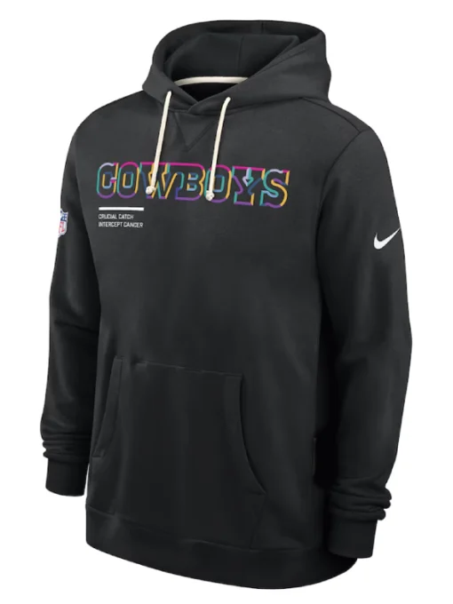 Dallas Cowboys Black 2025 Crucial Catch Sideline Hoodie