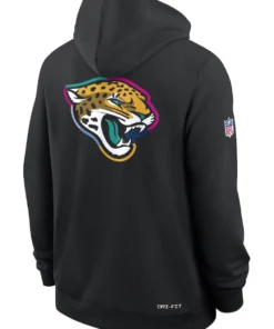 Jacksonville Jaguars Black 2025 Crucial Catch Sideline Dri-FIT Hoodie