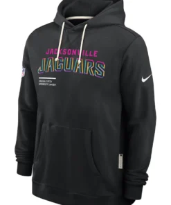 Jacksonville Jaguars Black 2025 Crucial Catch Sideline Hoodie