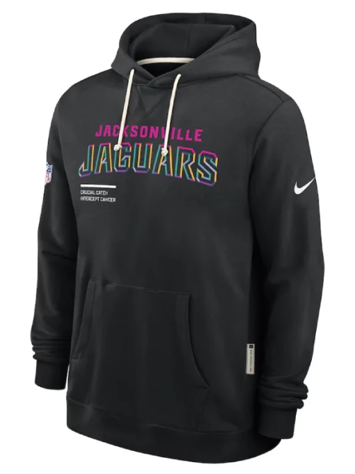 Jacksonville Jaguars Black 2025 Crucial Catch Sideline Hoodie