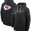 Kansas City Chiefs Black 2025 Crucial Catch Sideline Standard Issue Dri-FIT Hoodie