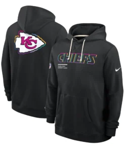 Kansas City Chiefs Black 2025 Crucial Catch Sideline Standard Issue Dri-FIT Hoodie