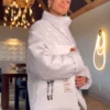 Kristin Juszczyk Caitlin Clark Final Four Jacket