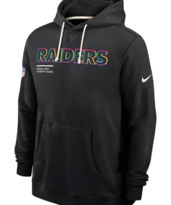 Las Vegas Raiders Black 2025 Crucial Catch Sideline Hoodie