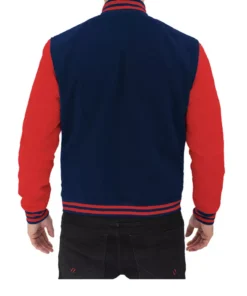 Men’s Red And Blue Bomber Varsity Jacket
