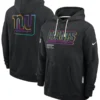 New York Giants Black 2025 Crucial Catch Sideline Standard Issue Dri-FIT Hoodie