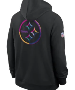 Pittsburgh Steelers Black 2025 Crucial Catch Sideline Dri-FIT Hoodie