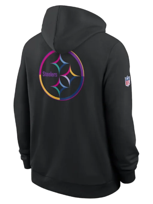 Pittsburgh Steelers Black 2025 Crucial Catch Sideline Dri-FIT Hoodie