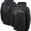 Pittsburgh Steelers Black 2025 Crucial Catch Sideline Standard Issue Dri-FIT Hoodie