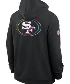 San Francisco 49ers Black 2025 Crucial Catch Sideline Dri-FIT Hoodie