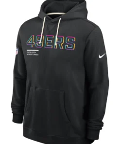 San Francisco 49ers Black 2025 Crucial Catch Sideline Hoodie