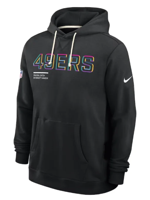 San Francisco 49ers Black 2025 Crucial Catch Sideline Hoodie