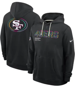 San Francisco 49ers Black 2025 Crucial Catch Sideline Standard Issue Dri-FIT Hoodie