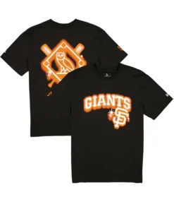 San Francisco Giants OVO x New Era Black Graffiti T-Shirt