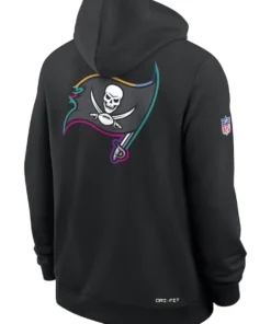 Tampa Bay Buccaneers Black 2025 Crucial Catch Sideline Dri-FIT Hoodie