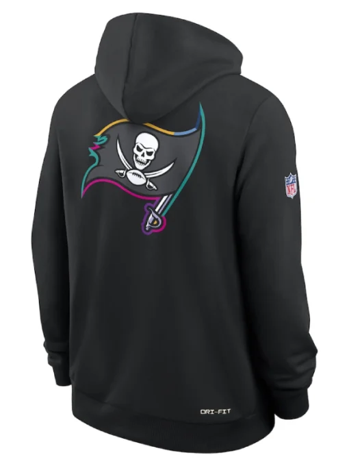 Tampa Bay Buccaneers Black 2025 Crucial Catch Sideline Dri-FIT Hoodie