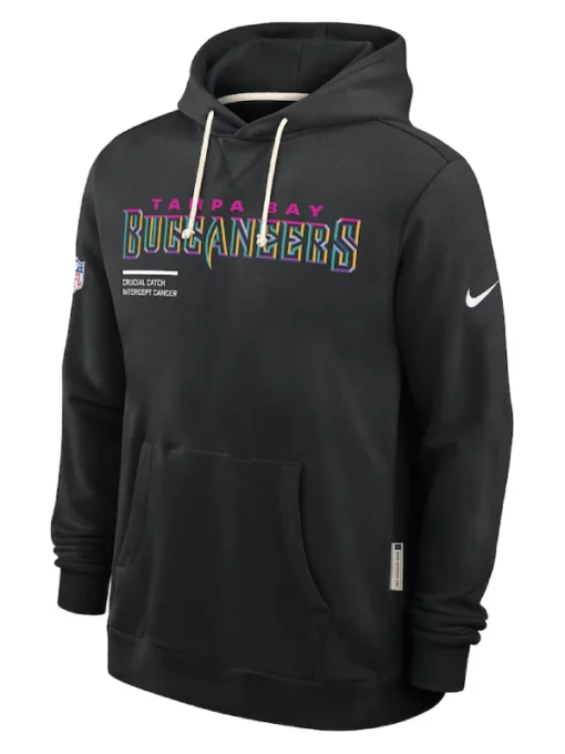 Tampa Bay Buccaneers Black 2025 Crucial Catch Sideline Hoodie