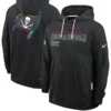 Tampa Bay Buccaneers Black 2025 Crucial Catch Sideline Standard Issue Dri-FIT Hoodie