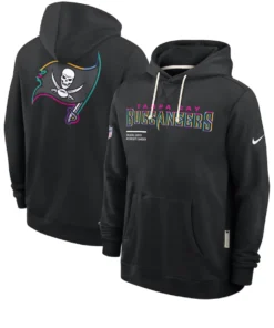 Tampa Bay Buccaneers Black 2025 Crucial Catch Sideline Standard Issue Dri-FIT Hoodie