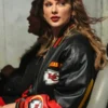 Taylor Swift Chiefs Leather Bomber Jacket