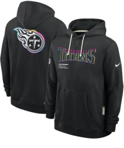 Tennessee Titans Black NFL Crucial Catch Sideline Standard Issue Dri-FIT Hoodie