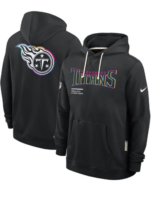 Tennessee Titans Black NFL Crucial Catch Sideline Standard Issue Dri-FIT Hoodie