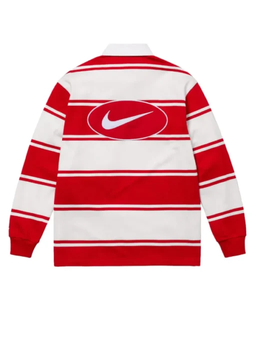 Travis Kelce Nebraska Vs Cincinnati Game Stripe Rugby Red Shirt