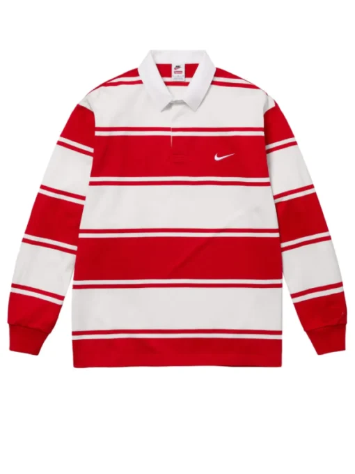 Travis Kelce Nebraska Vs Cincinnati Game Stripe Rugby Shirt