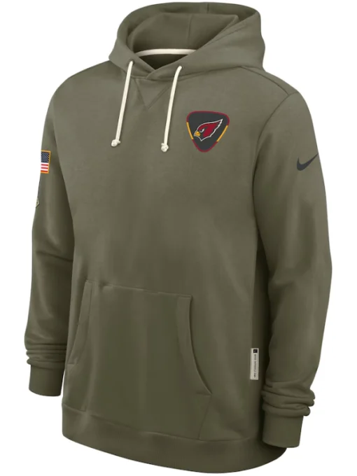 Arizona Cardinals Olive 2025 Salute To Service Hoodie