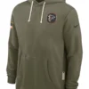 Atlanta Falcons Olive 2025 Salute To Service Hoodie