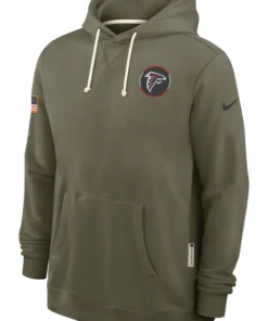 Atlanta Falcons Olive 2025 Salute To Service Hoodie