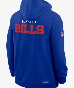 Buffalo Bills Initial Home Sideline Blue Hoodie