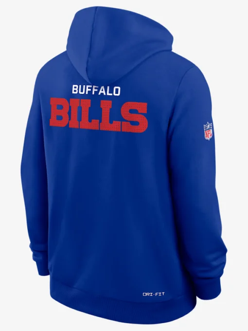 Buffalo Bills Initial Home Sideline Blue Hoodie