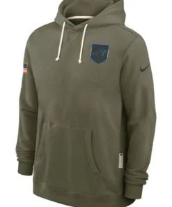 Carolina Panthers Olive 2025 Salute To Service Hoodie