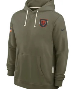 Chicago Bears Olive 2025 Salute To Service Hoodie