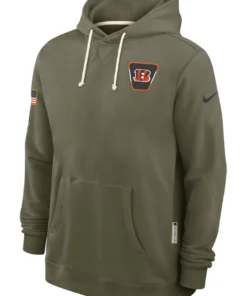 Cincinnati Bengals Olive 2025 Salute To Service Hoodie