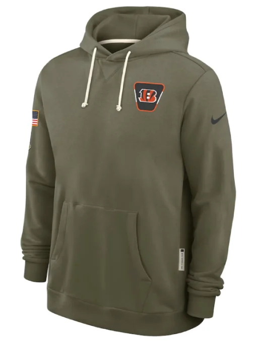 Cincinnati Bengals Olive 2025 Salute To Service Hoodie