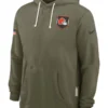 Cleveland Browns Olive 2025 Salute To Service Hoodie