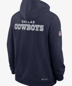 Dallas Cowboys Initial Home Sideline Blue Hoodie
