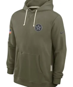 Dallas Cowboys Olive 2025 Salute To Service Hoodie