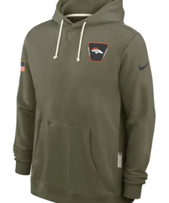 Denver Broncos Olive 2025 Salute To Service Hoodie