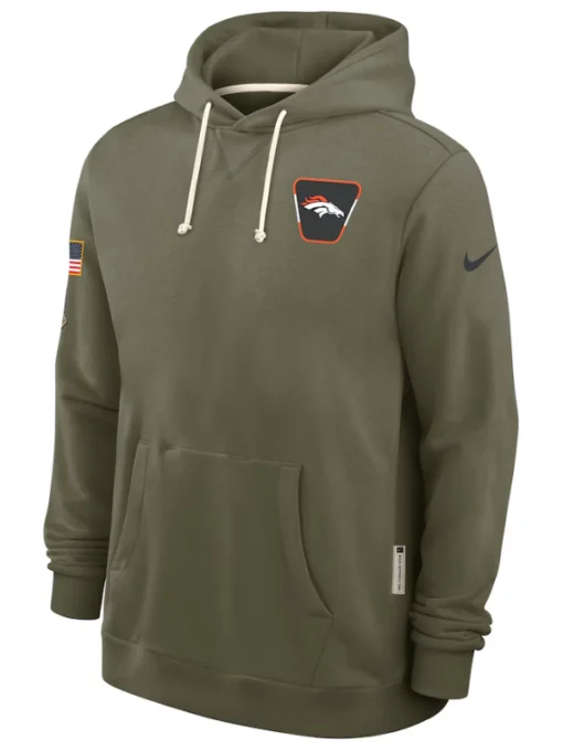 Denver Broncos Olive 2025 Salute To Service Hoodie