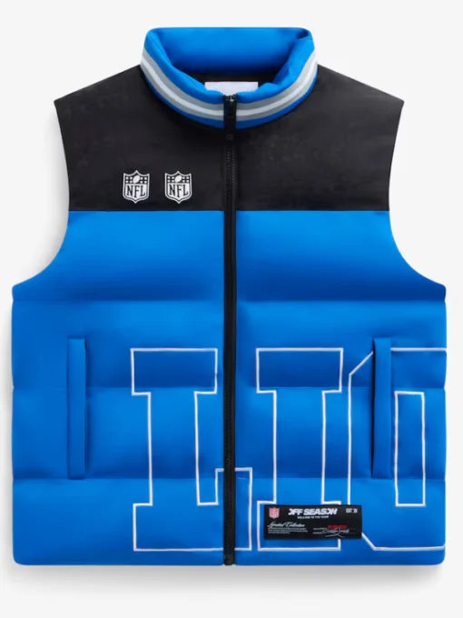 Detroit Lions Off Season x NFL Blue Team Puffer Vest